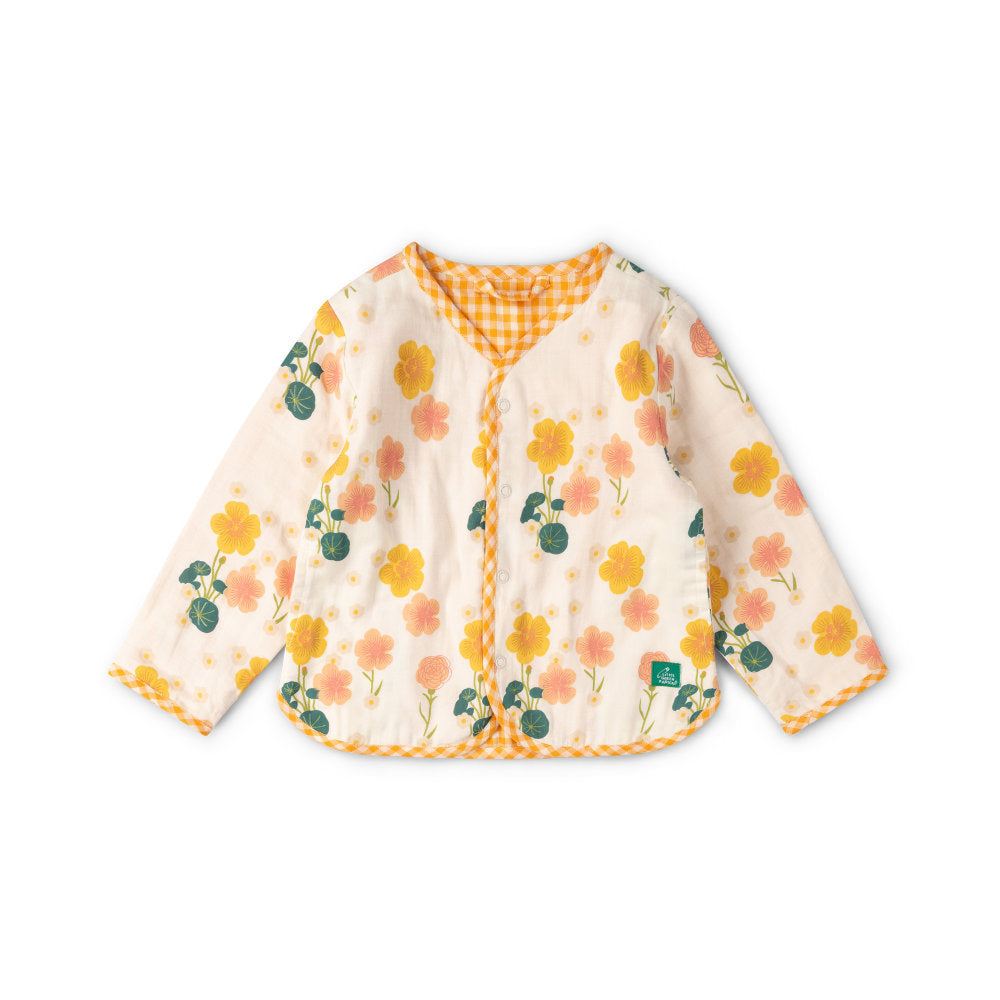 Little Green Radicals Flora Reversible Spring Jacket - Cream