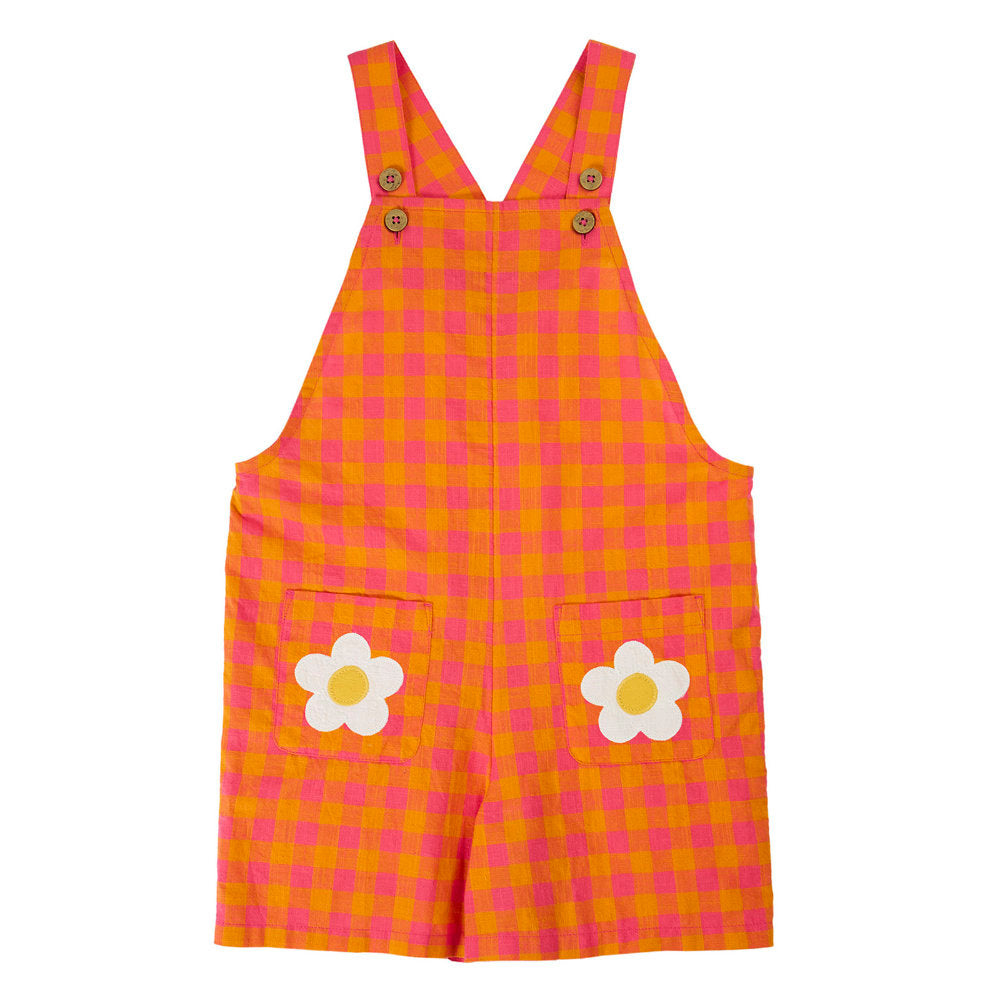 Frugi Saskia Dungaree - Spark Check/Flowers
