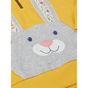 Frugi Hadley Half Zip Hoodie - Bumblebee/Rabbit