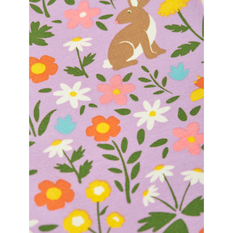 Frugi Libby Printed Leggings - Lupin Meadow Play
