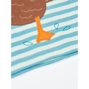 Frugi Sid Circular T-Shirt - Lichen Stripe/Duck