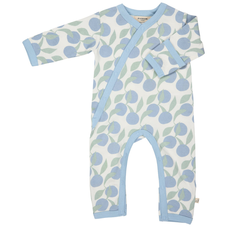 Pigeon Organics Kimono Romper - Oranges Blue