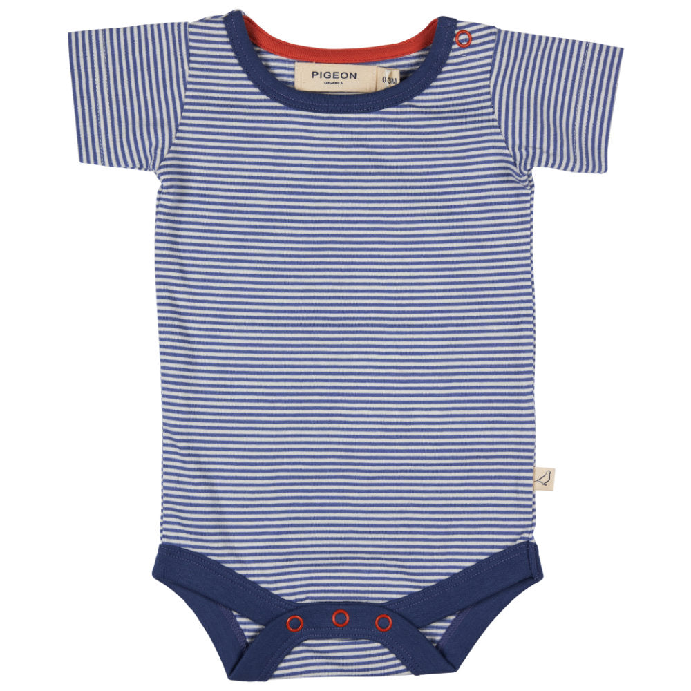 Pigeon Organics Summer Body - Fine Stripe Indigo