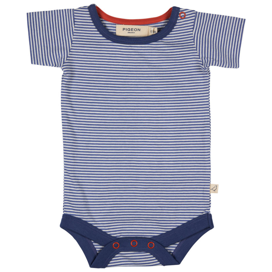 Pigeon Organics Summer Body - Fine Stripe Indigo
