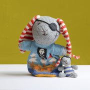 ChunkiChilli Pirate Rabbit Pocket Puppet and Soft Toy SYPocket009