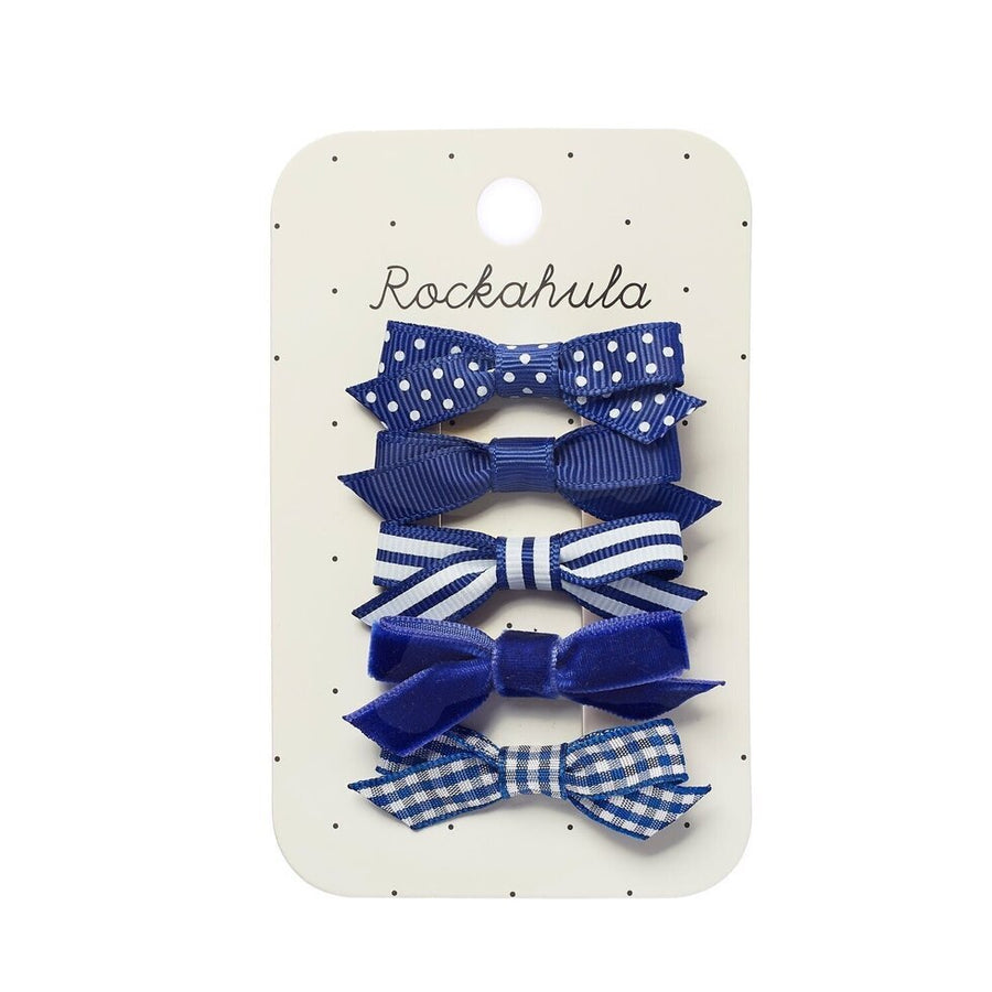 Rockahula School Bow Clip Set Blue - HBTS210B