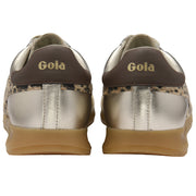 Gola Torpedo Glimmer Safari  Gold/Leopard/Dark Brown Womens Trainers