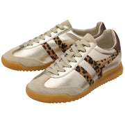Gola Torpedo Glimmer Safari  Gold/Leopard/Dark Brown Womens Trainers