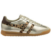Gola Torpedo Glimmer Safari  Gold/Leopard/Dark Brown Womens Trainers