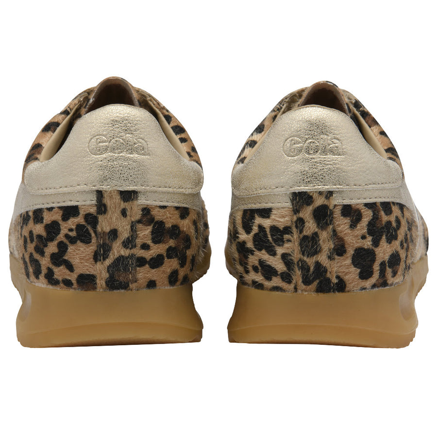 Gola Torpedo Safari Leopard/Gold Womens Trainers