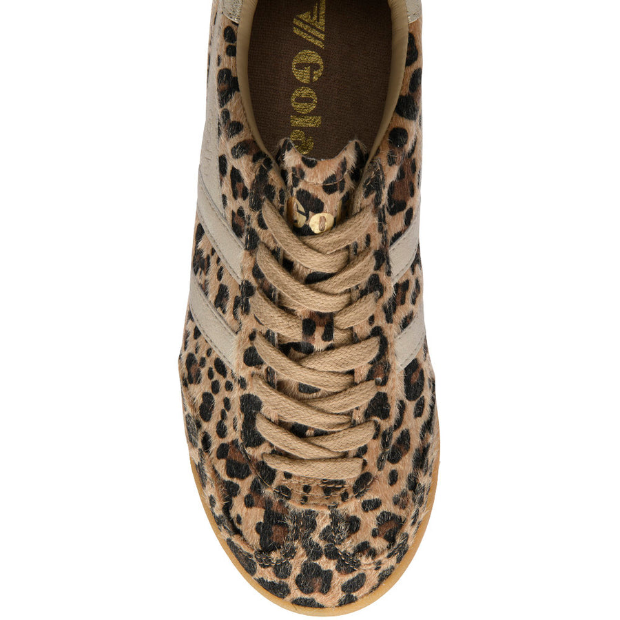 Gola Torpedo Safari Leopard/Gold Womens Trainers