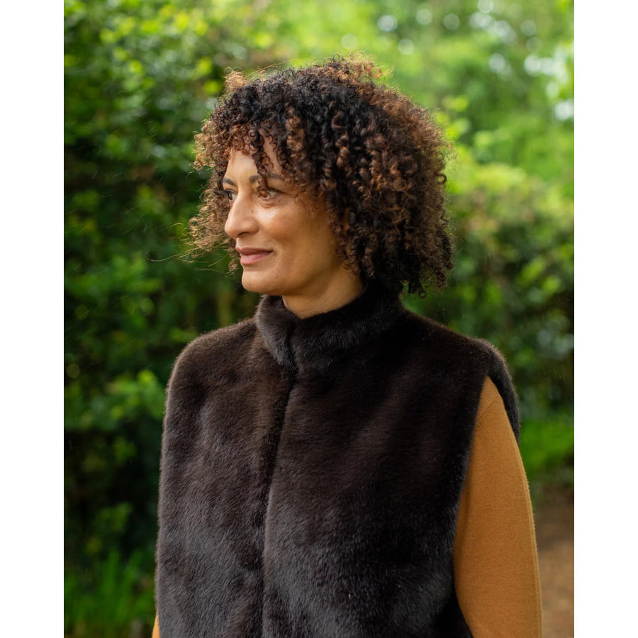 Chalk Talia Gilet - Chocolate