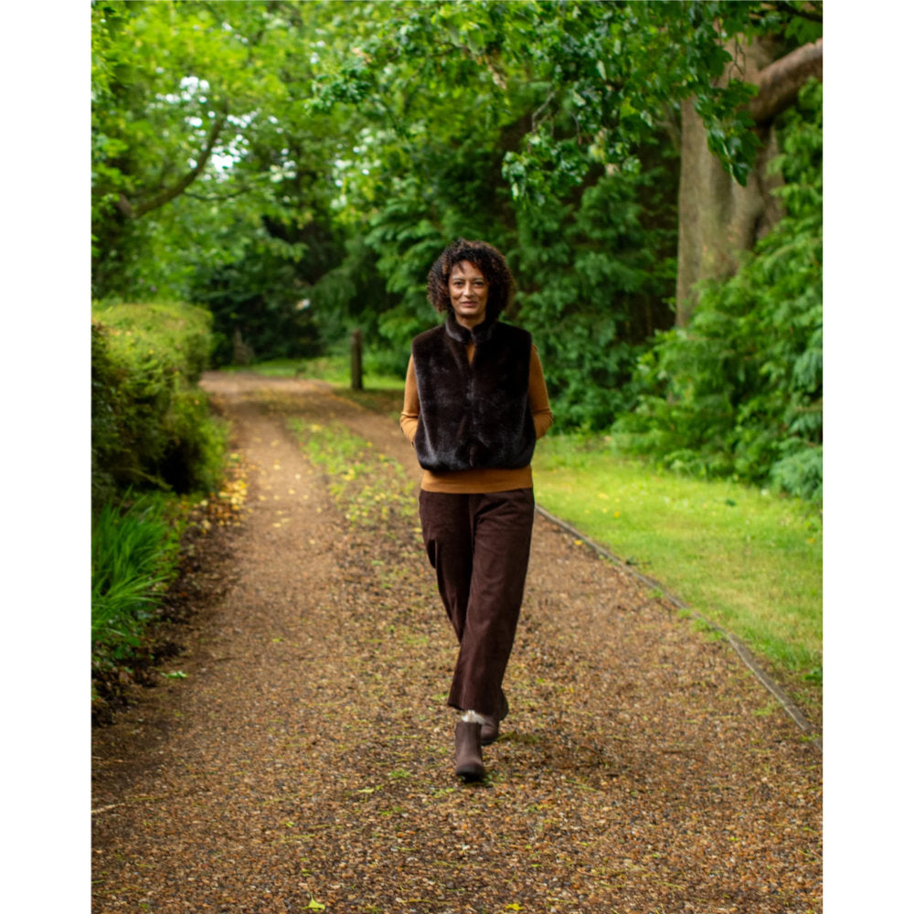 Chalk Talia Gilet - Chocolate