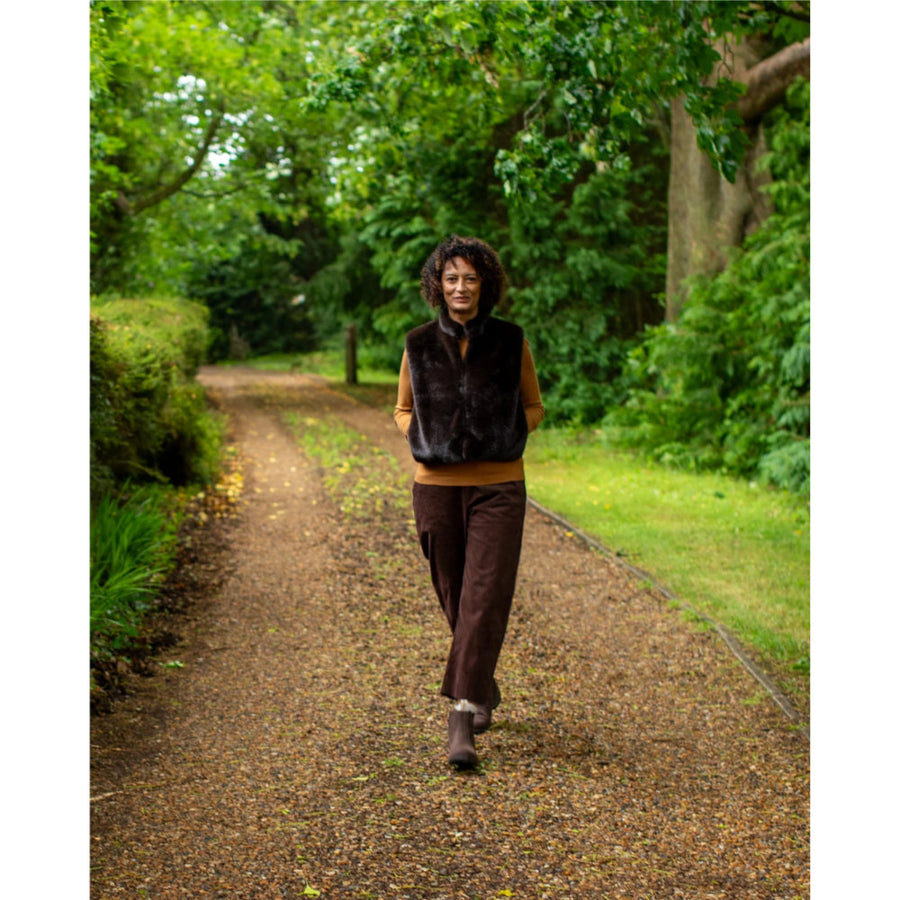 Chalk Talia Gilet - Chocolate