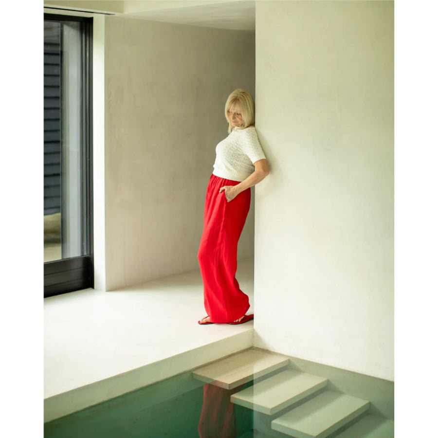 Chalk Thea Pant - Red