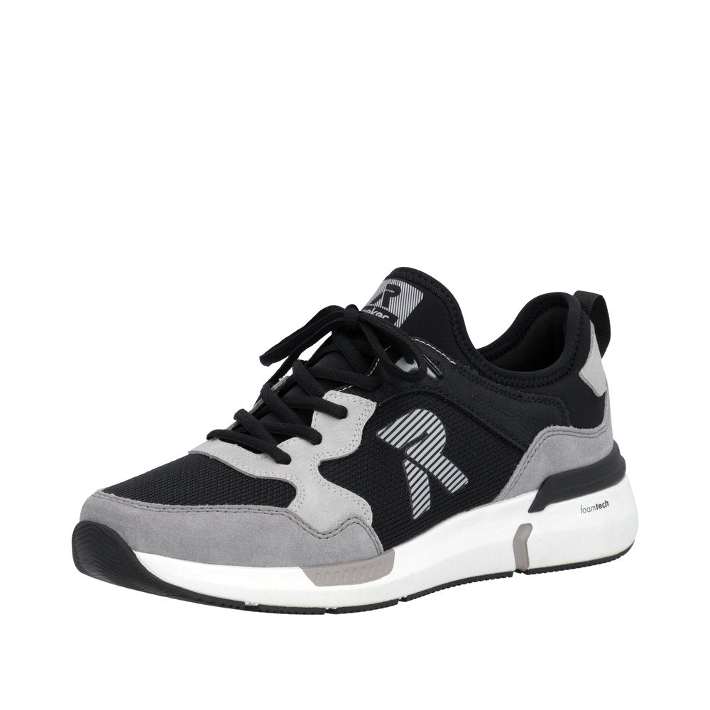 Rieker U1405-00 Black/Grey Mesh Trainers