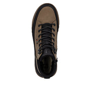 Rieker U1571-20 Jamal Bark/Black Water Resistant Boots