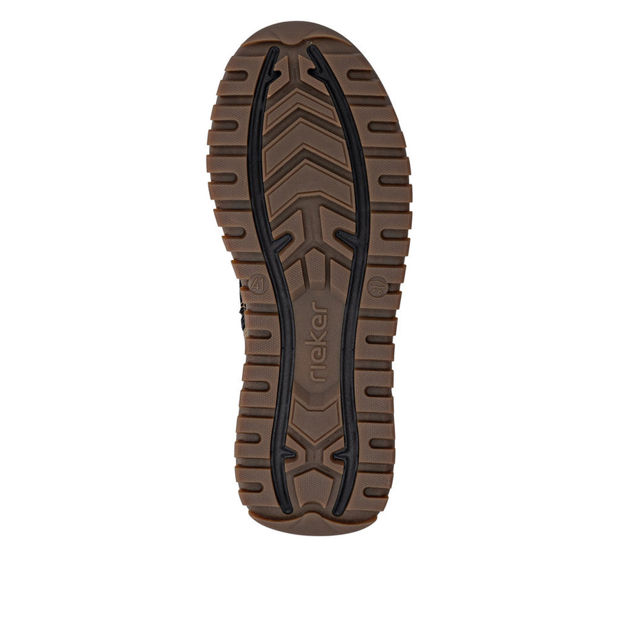 Rieker U1571-20 Jamal Bark/Black Water Resistant Boots