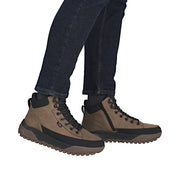 Rieker U1571-20 Jamal Bark/Black Water Resistant Boots