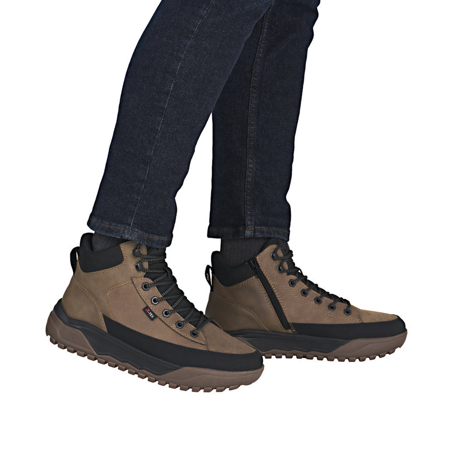 Rieker U1571-20 Jamal Bark/Black Water Resistant Boots
