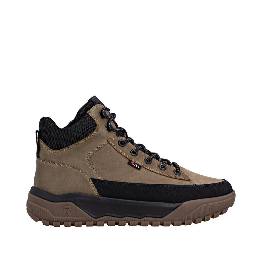 Rieker U1571-20 Jamal Bark/Black Water Resistant Boots