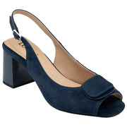Lotus Josefa Slingback Court - Navy Suede - ULS544DE003