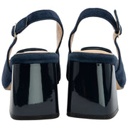 Lotus Josefa Slingback Court - Navy Suede - ULS544DE003