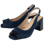 Lotus Josefa Slingback Court - Navy Suede - ULS544DE003