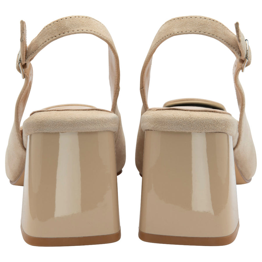 Lotus Josefa Slingback Court - Nude Suede - ULS544CC003