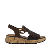 Rieker V1765-24 Brown Wide Fit Sandals