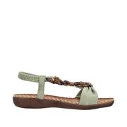 Rieker V7568-52 Green Sandals