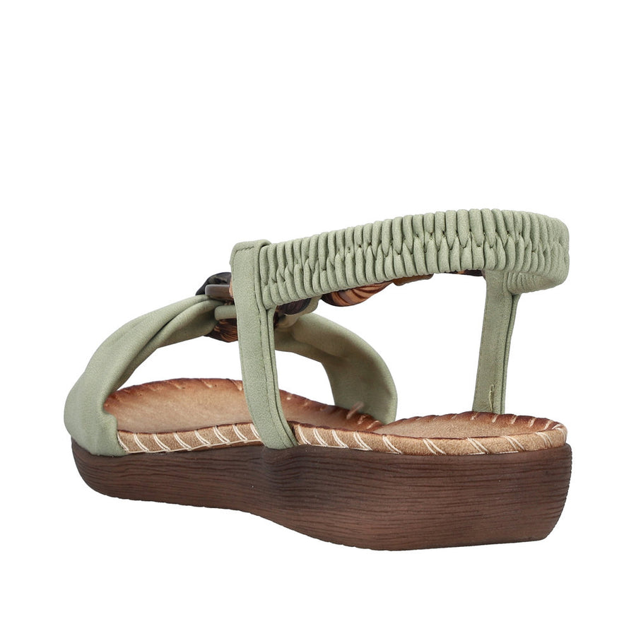 Rieker V7568-52 Green Sandals