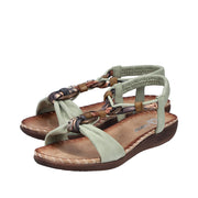 Rieker V7568-52 Green Sandals