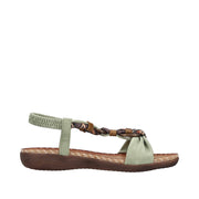 Rieker V7568-52 Green Sandals