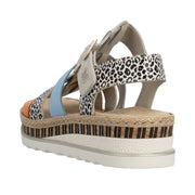 Rieker V7904-90 Metallic Sandals