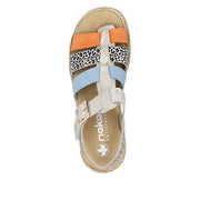 Rieker V7904-90 Metallic Sandals