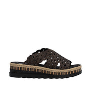 Rieker V7992-24 Brown Chunky Mules