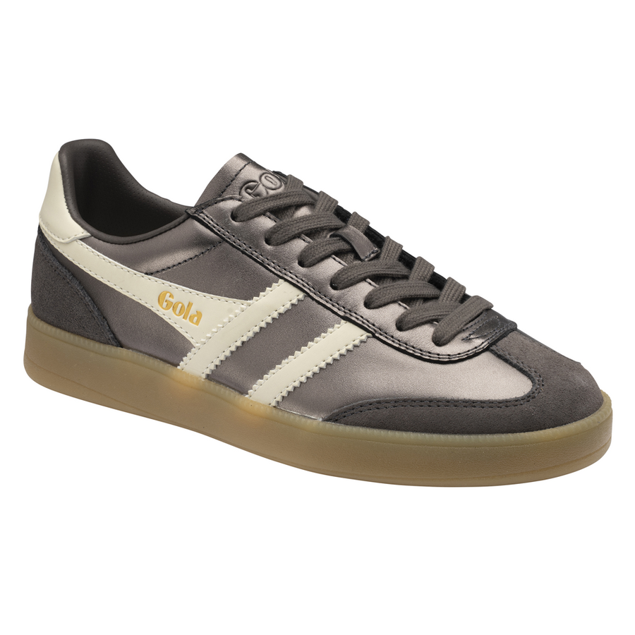 Gola Viper Metallic Pewter/Off White/Gum Womens Trainers