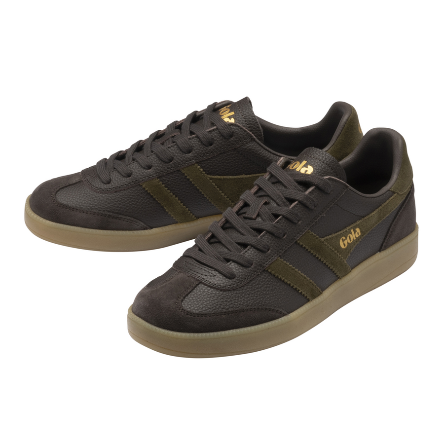 Gola Viper Serra Mocha Pebble/Khaki/Gum Mens Trainers