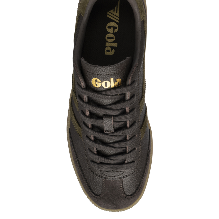 Gola Viper Serra Mocha Pebble/Khaki/Gum Mens Trainers