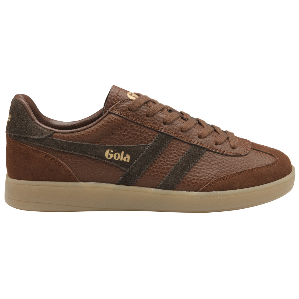 Gola Viper Serra Cognac Pebble/Dark Brown/Gum Mens Trainers