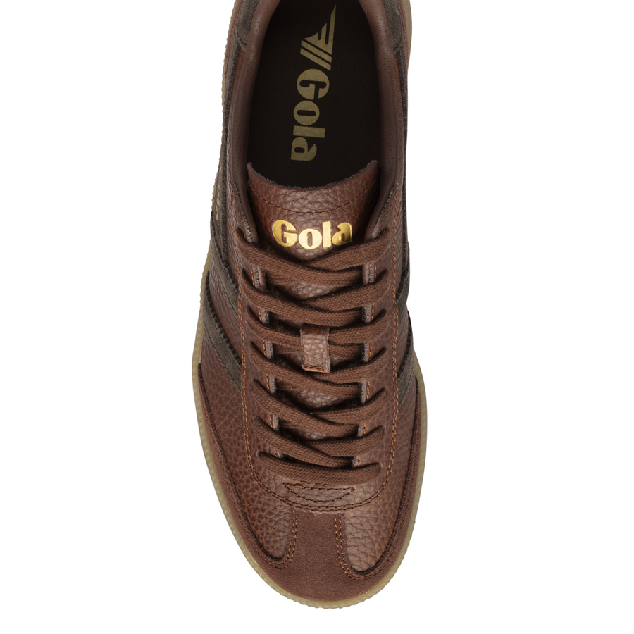 Gola Viper Serra Cognac Pebble/Dark Brown/Gum Mens Trainers