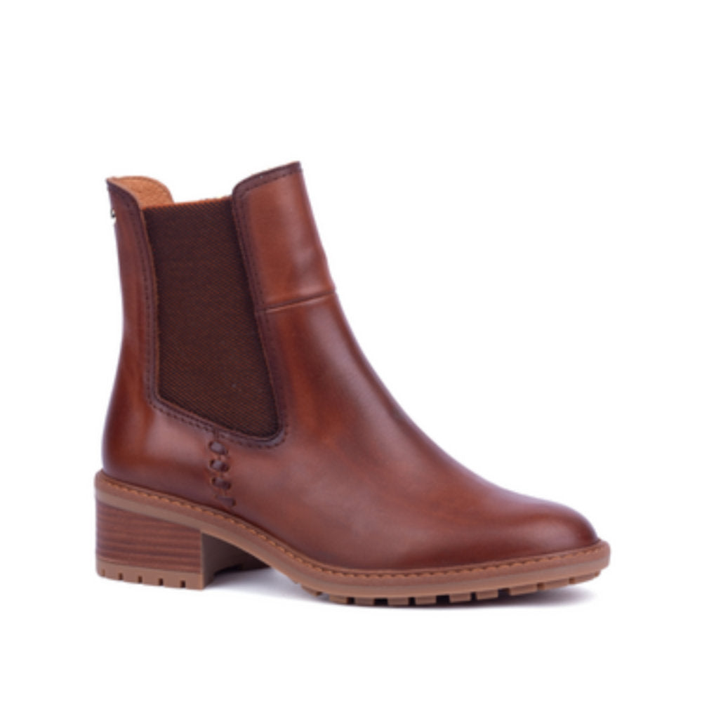 Pikolinos Medina W0D-8792 Cuero Brown Heeled Ankle Boots