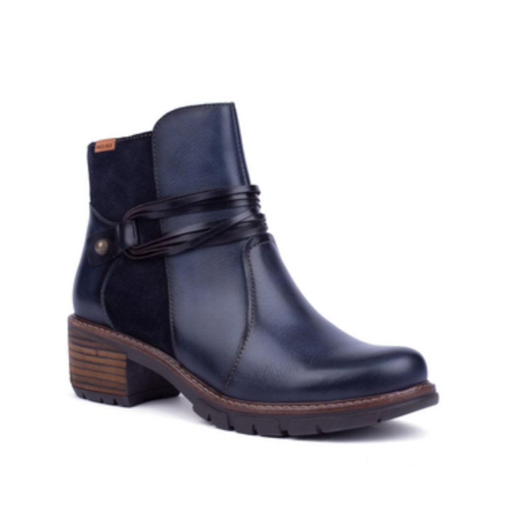 Pikolinos San Sebastia W1T-8906C2B Blue HeeledAnkle Boots