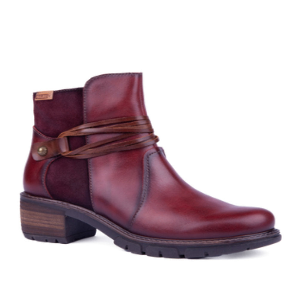 Pikolinos San Sebastia W1T-8906C2 Arcilla Red Heel Ankle Boots