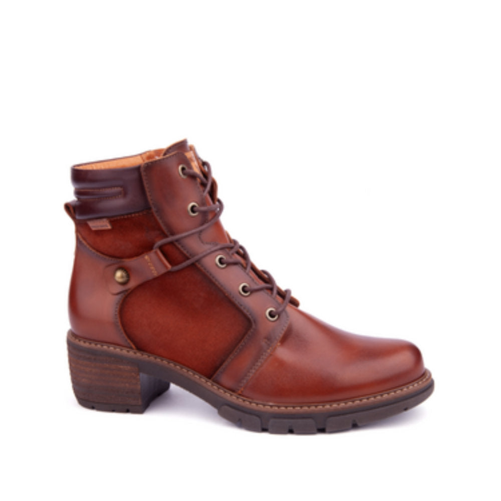 Pikolinos San Sebastia W1T-8979C1 Cuero Brown Heeled Ankle Boots