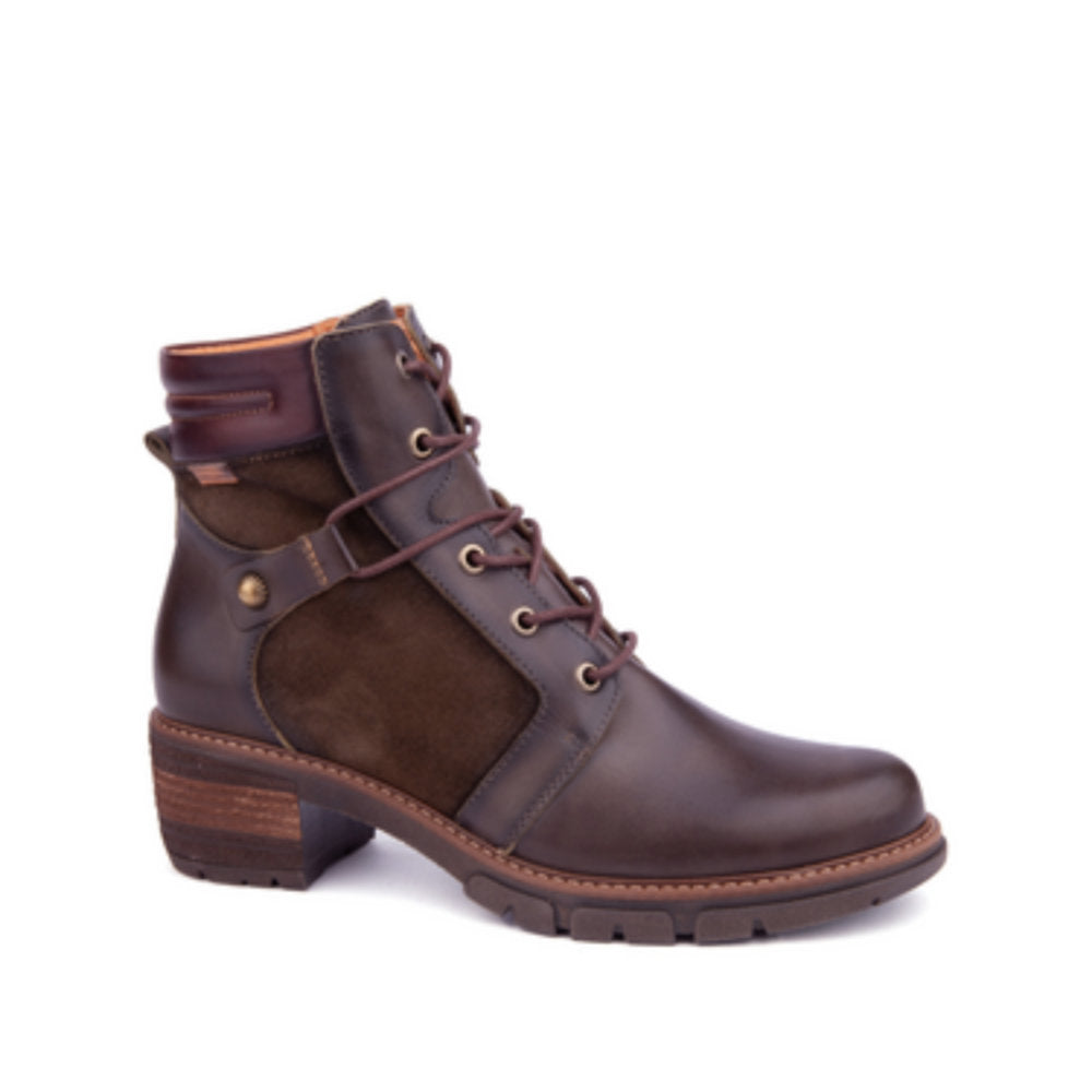 Pikolinos San Sebastia W1T-8979C1 Forest Green Heeled Ankle Boots