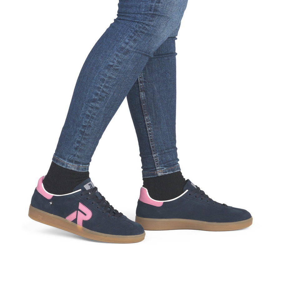Rieker W2200-15 Womens Navy Wide Fit Sneakers