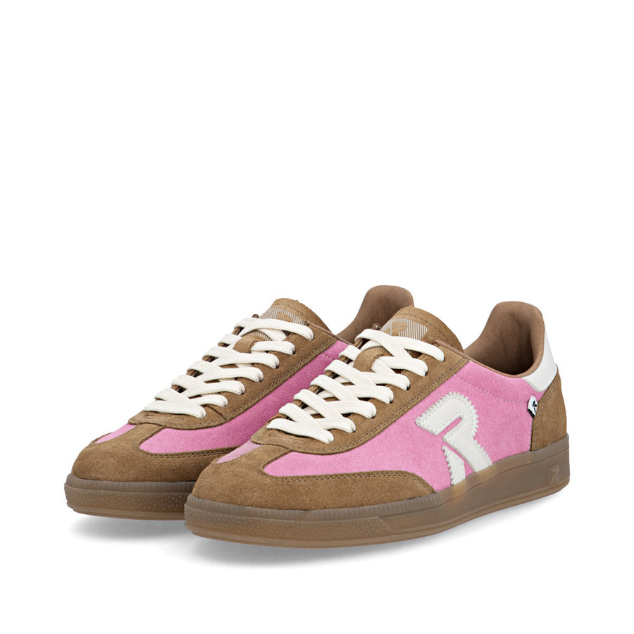 Rieker W2200-32 Womens Wide Fit Pink Sneakers