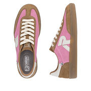 Rieker W2200-32 Womens Wide Fit Pink Sneakers